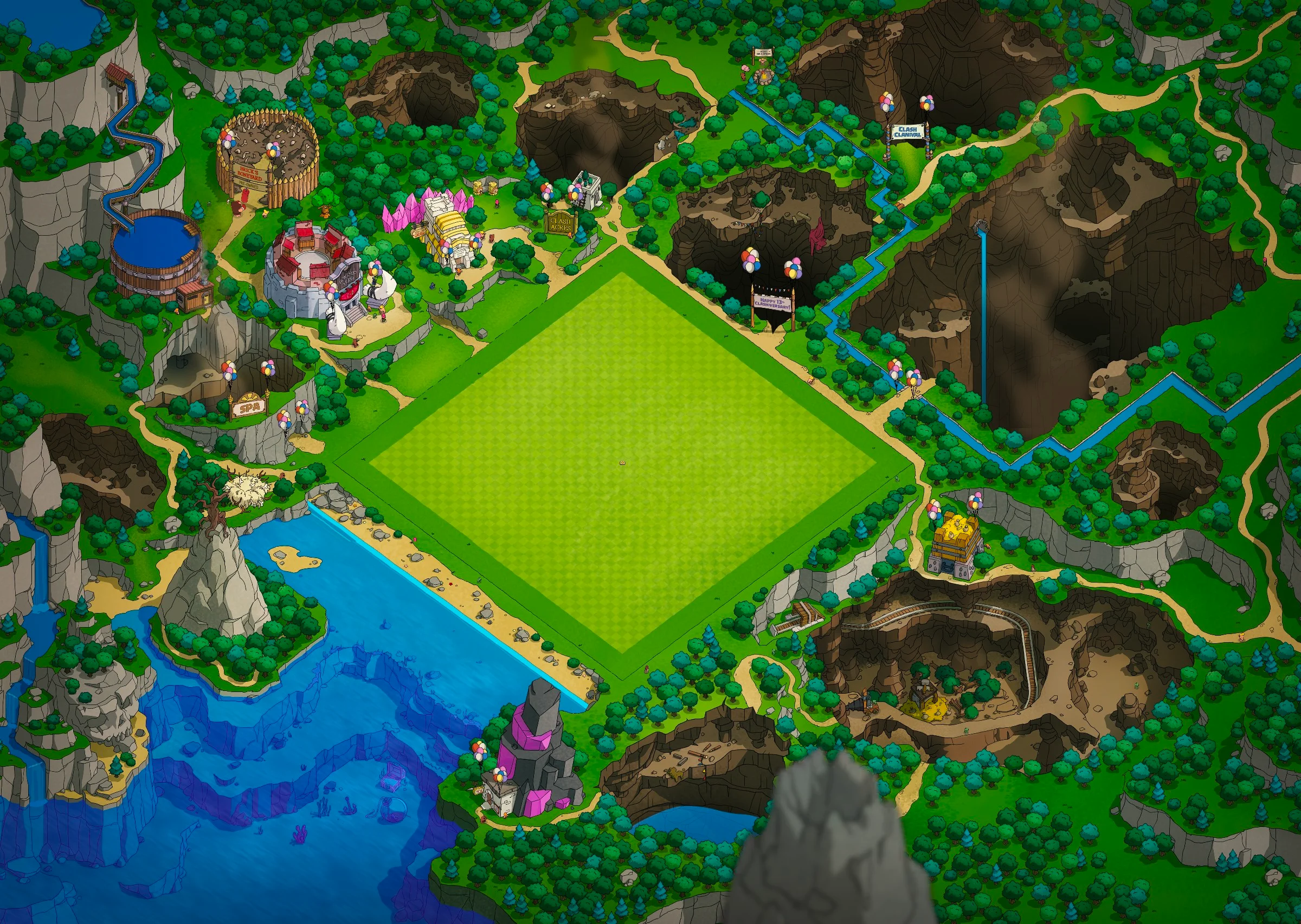 13 th clash a versary scenery in clash of clans no buildings 13 th clash a versary scenery in clash of clans no buildings