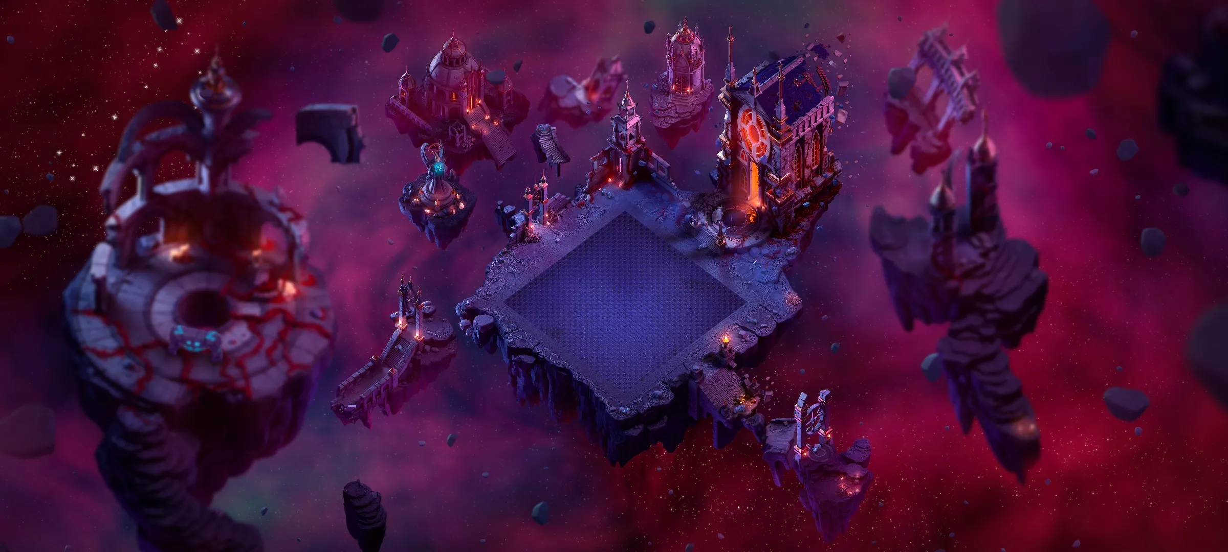 cosmic curse scenery in clash of clans zoomed out