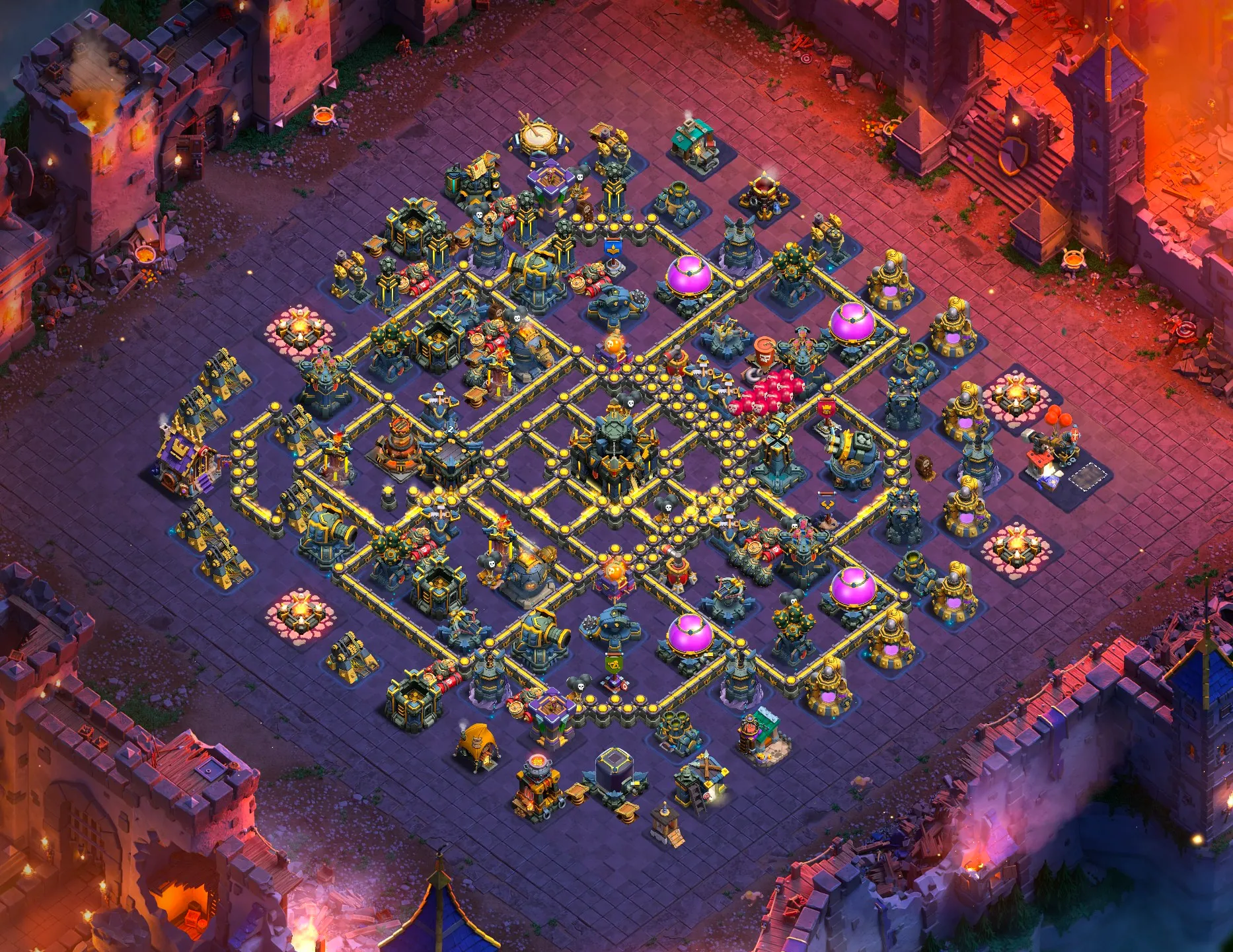 ruined kindom war scenery village view ruined kindom war scenery village view