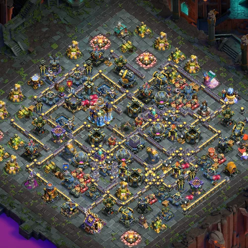 TH18 farming base layout designed for loot protection in Clash of Clans Image no.01-01