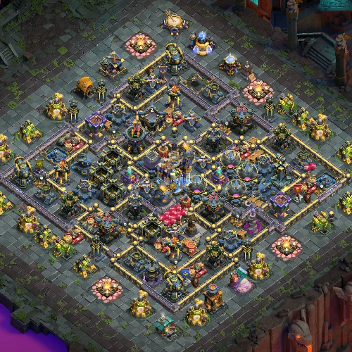 TH18 farming base layout designed for loot protection in Clash of Clans Image no.02-01