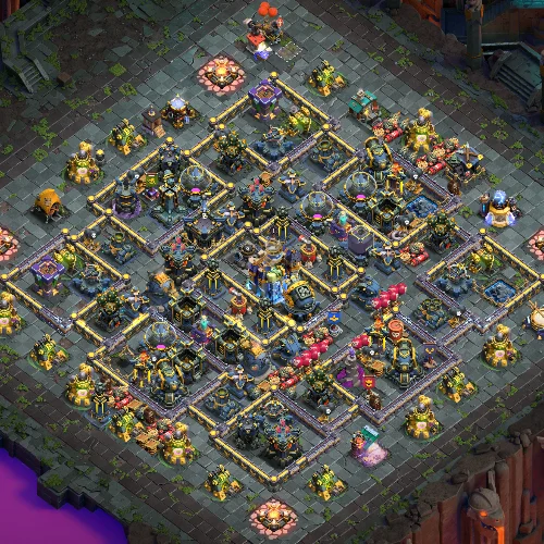 TH18 farming base layout designed for loot protection in Clash of Clans Image no.03-01