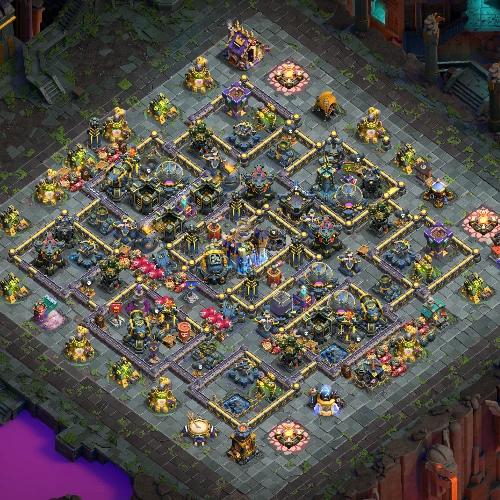 TH18 farming base layout designed for loot protection in Clash of Clans Image no.04-01