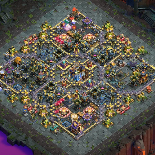 TH18 farming base layout designed for loot protection in Clash of Clans Image no.05-01