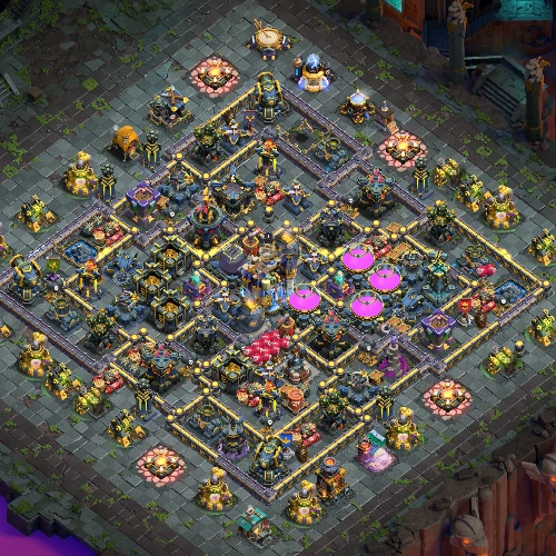 TH18 farming base layout designed for loot protection in Clash of Clans Image no.08-01