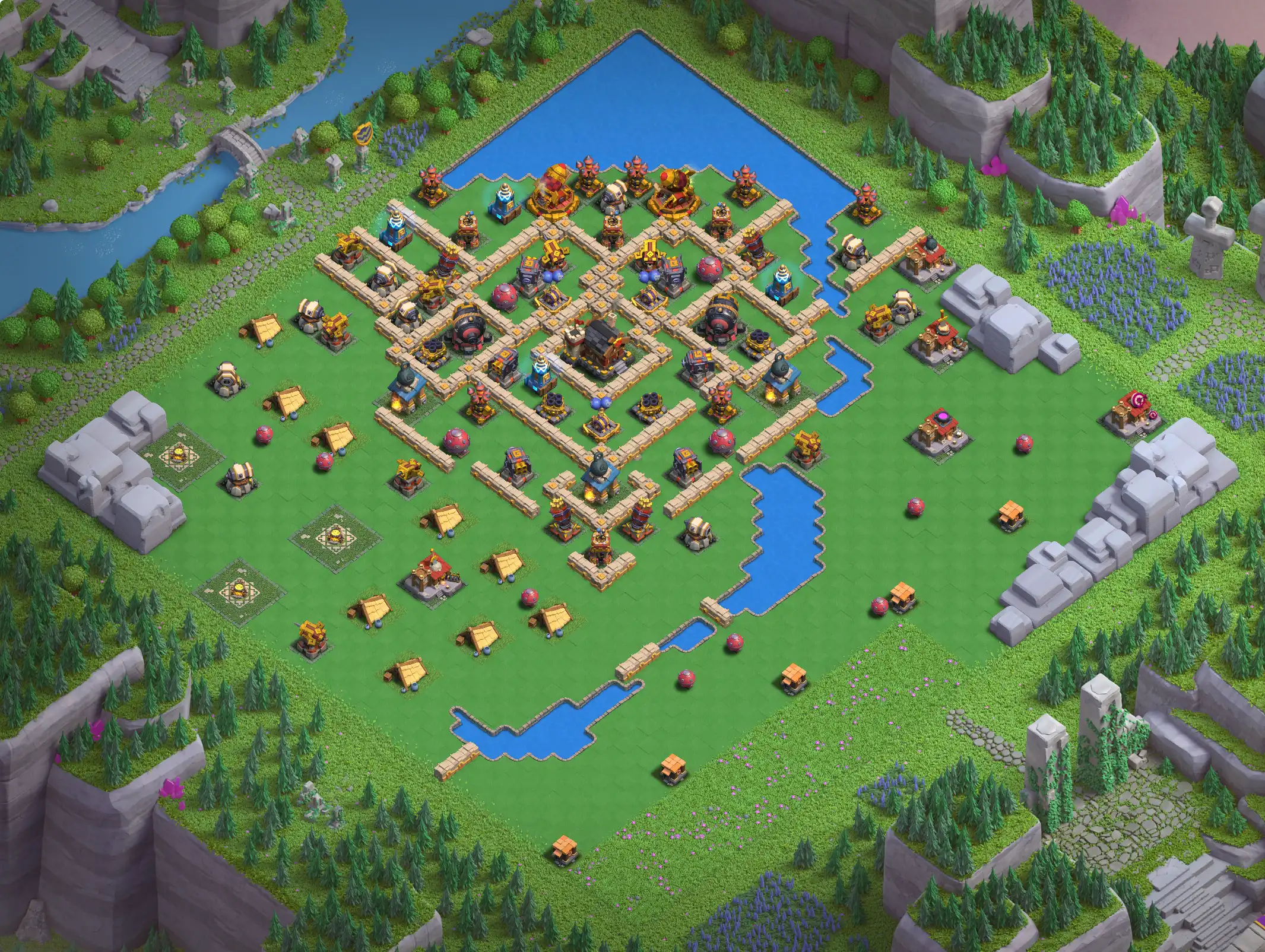 Best Barbarian Camp Level 5 Links for Clan Capital – Copy Top Defense Layouts in Clash of Clans Base no. 1