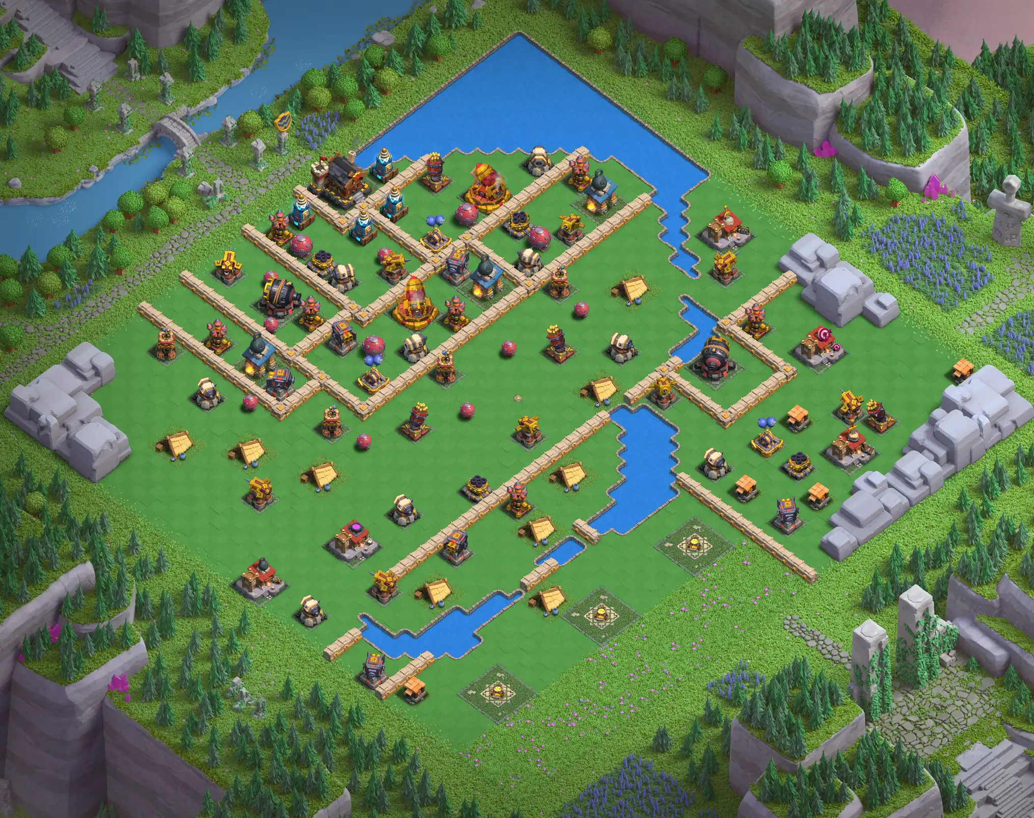 Best Barbarian Camp Level 5 Links for Clan Capital – Copy Top Defense Layouts in Clash of Clans Base no. 3