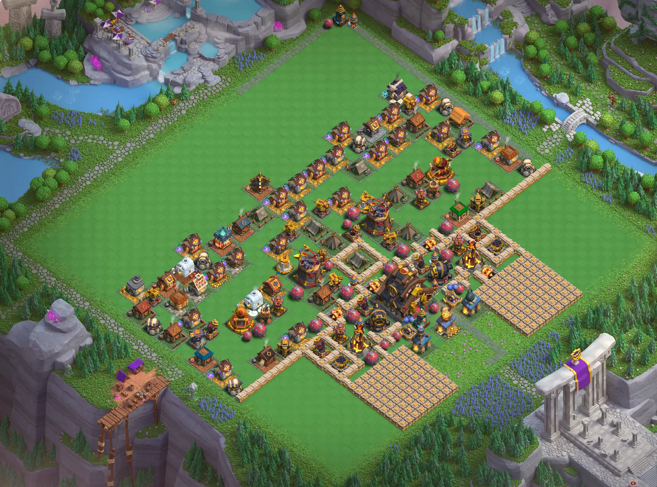 Best Capital Peak Level 10 Base Links for Clan Capital – Copy Top Defense Layouts in Clash of Clans, Base 4