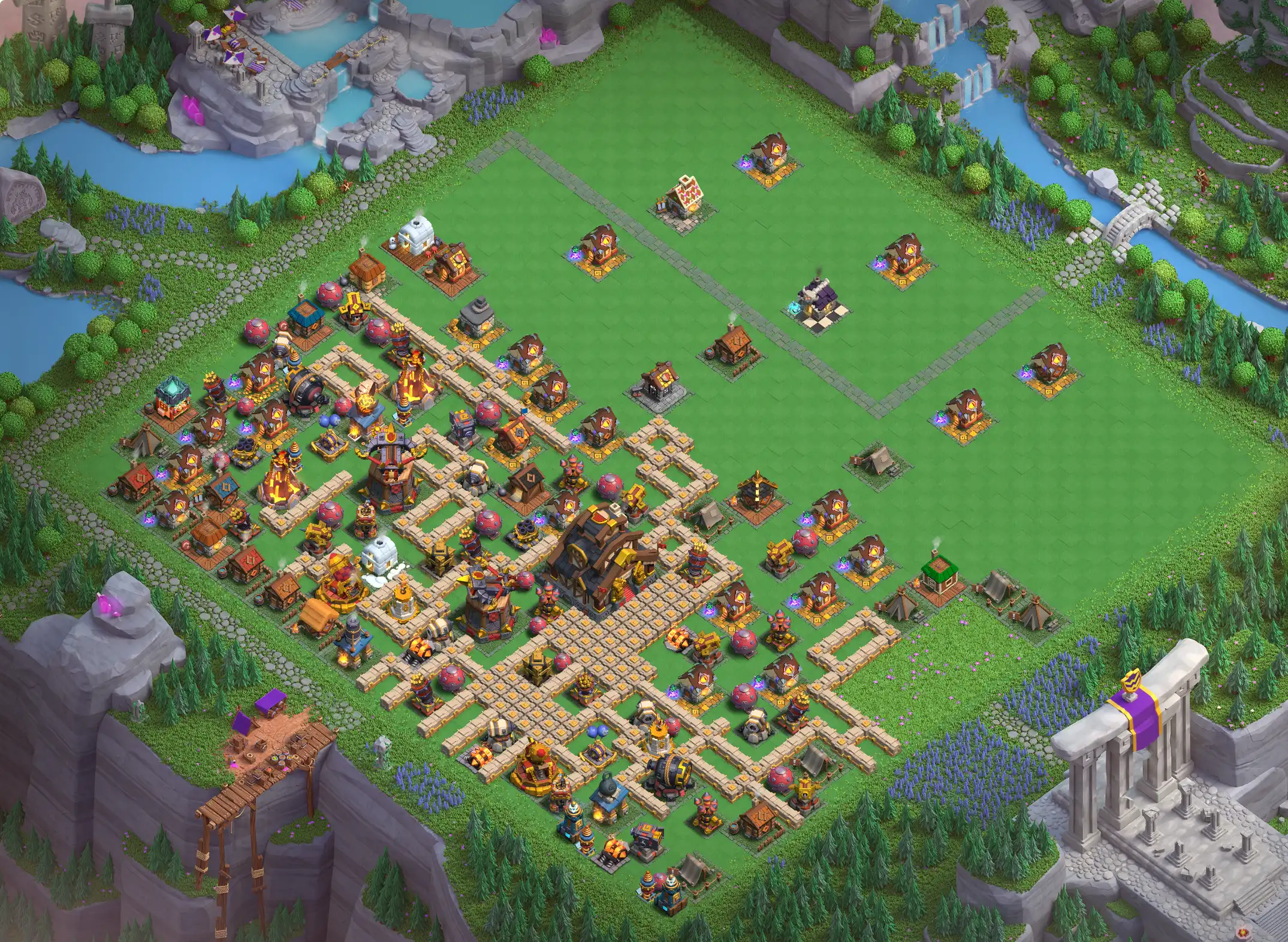 Best Capital Peak Level 10 Base Links for Clan Capital – Copy Top Defense Layouts in Clash of Clans, Base 5