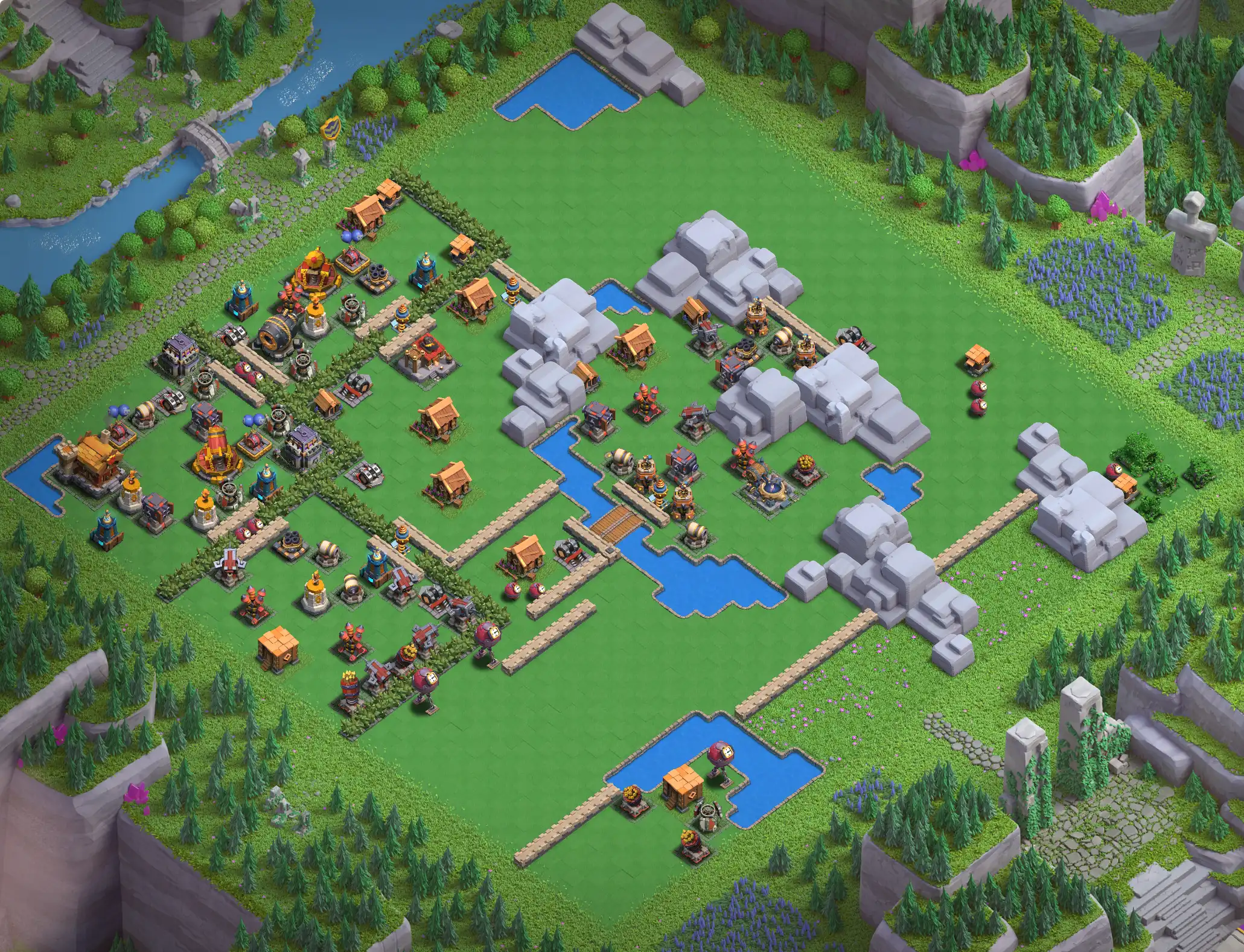 Best Skeleton Park Level 4 District Base Links for Clan Capital Base no. 1