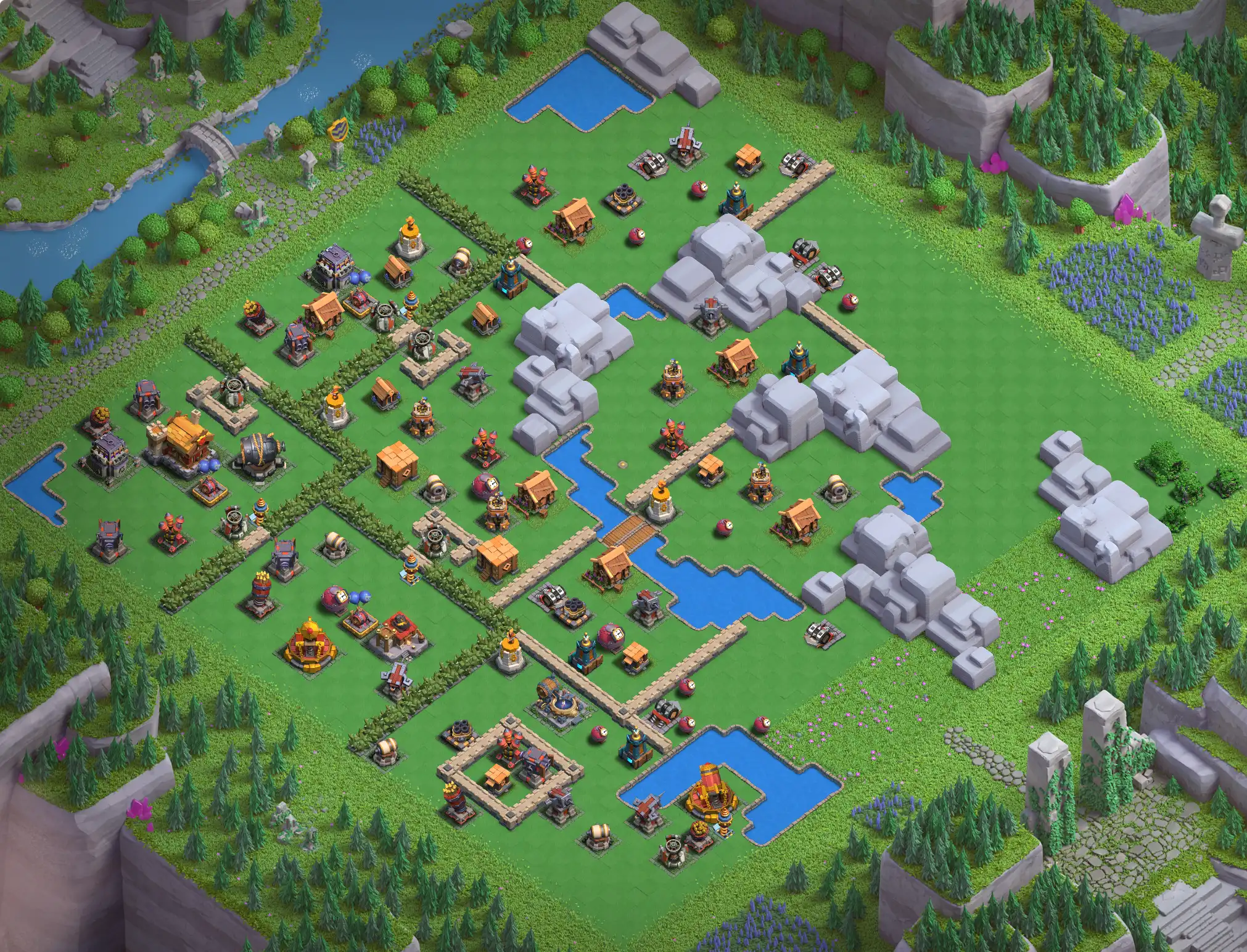 Best Skeleton Park Level 4 District Base Links for Clan Capital Base no. 3