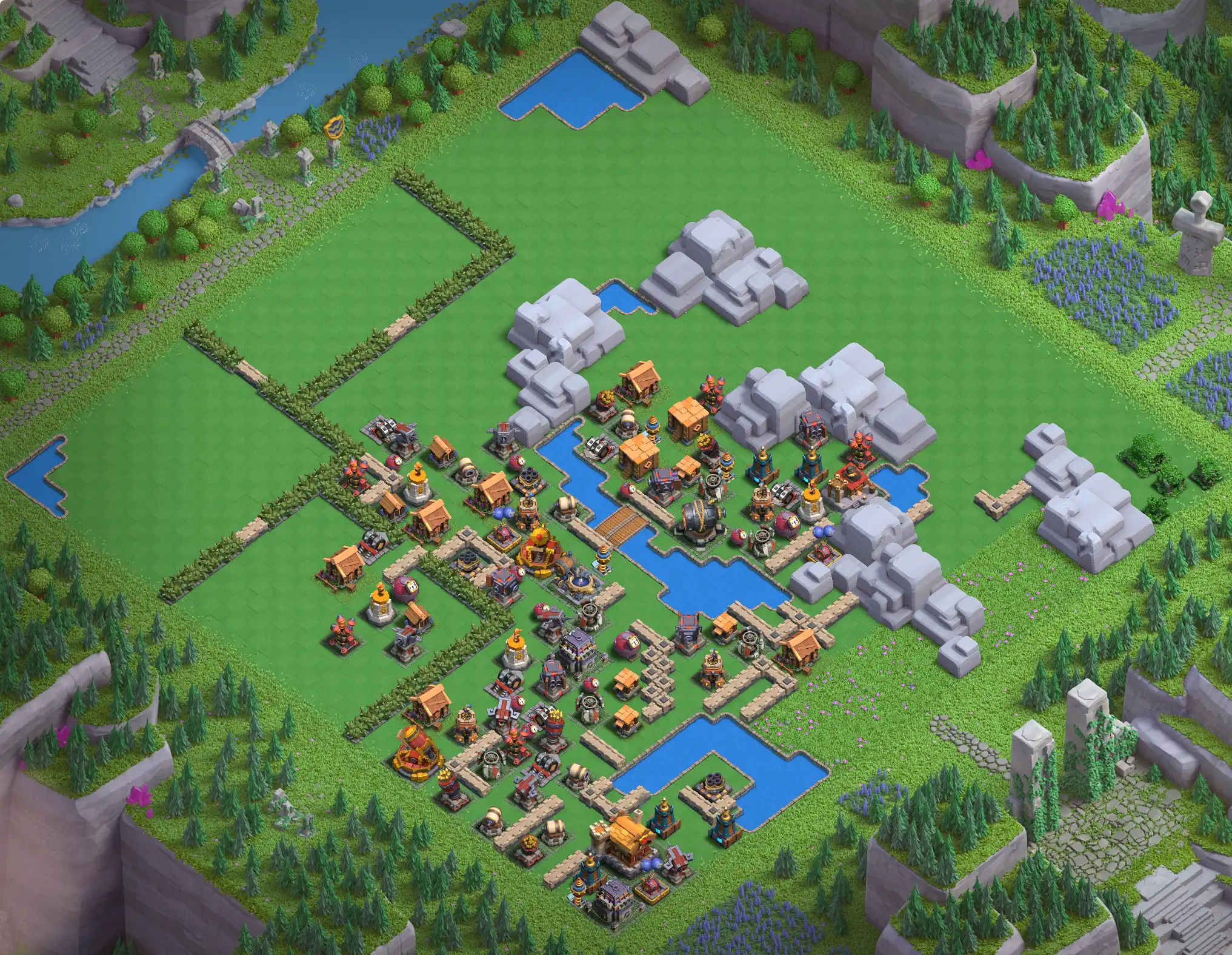 Best Skeleton Park Level 4 District Base Links for Clan Capital Base no. 4