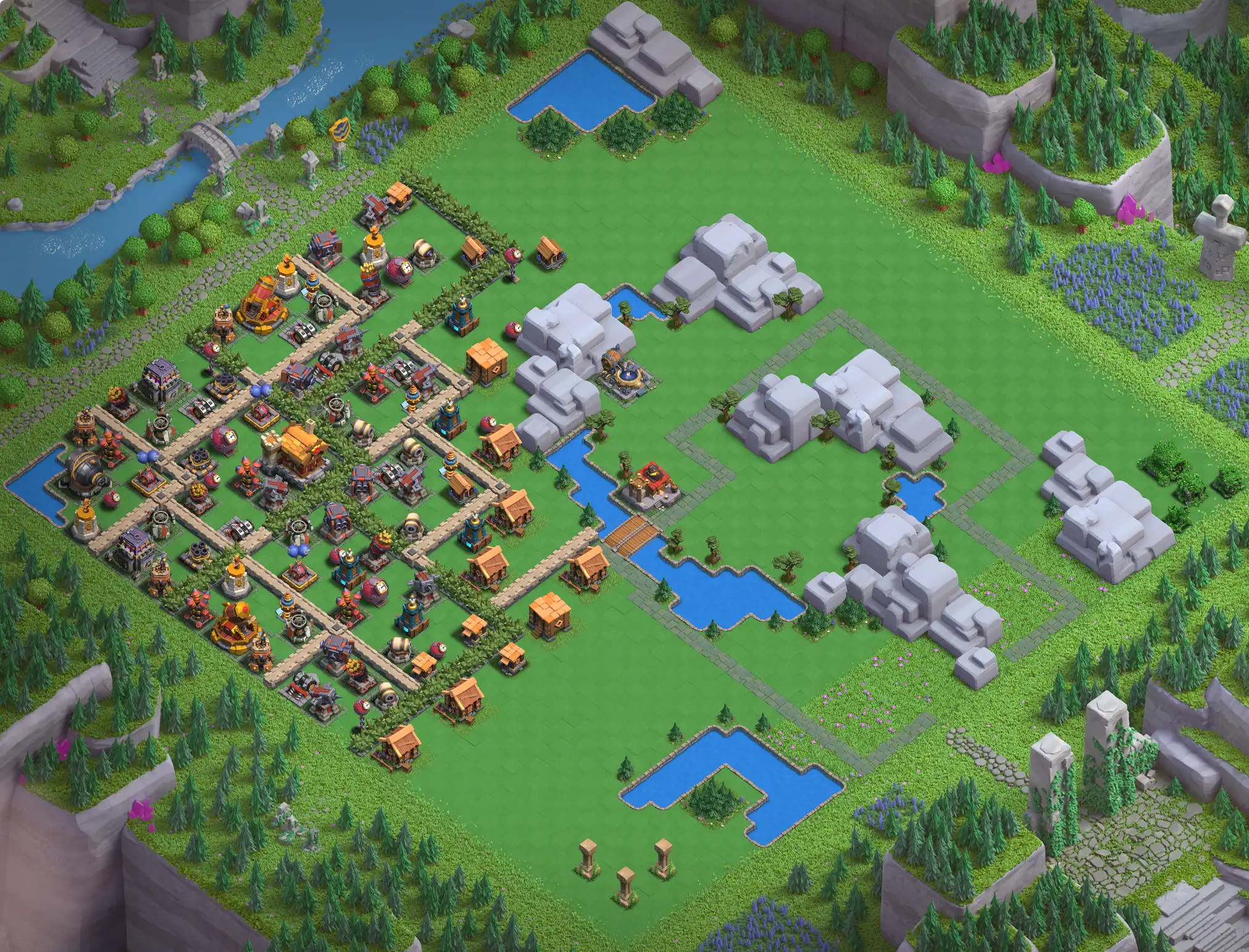 Best Skeleton Park Level 4 District Base Links for Clan Capital Base no. 5