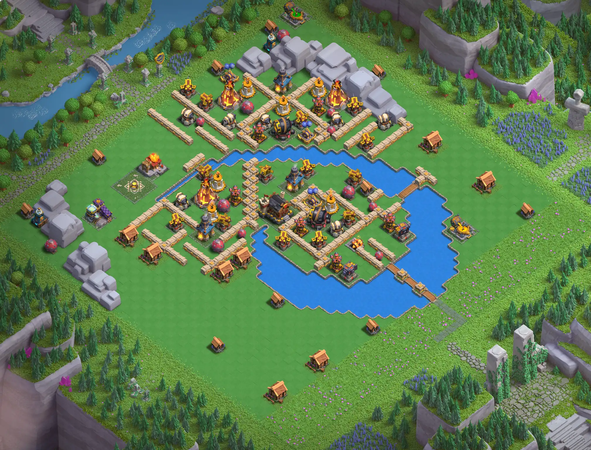Best Wizard Valley Level 5 District Base Links for Clan Capital Base no. 3