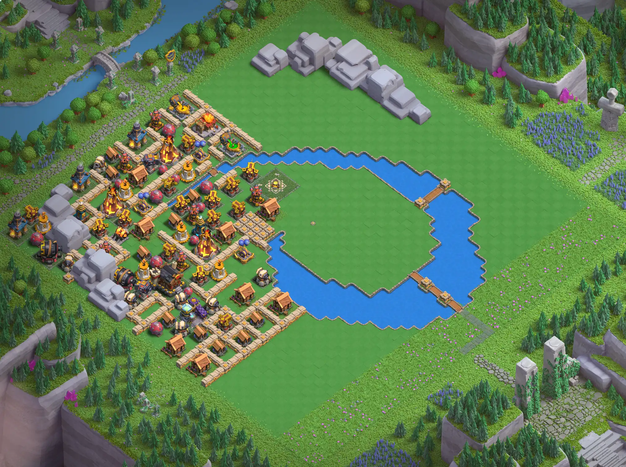 Best Wizard Valley Level 5 District Base Links for Clan Capital Base no. 4