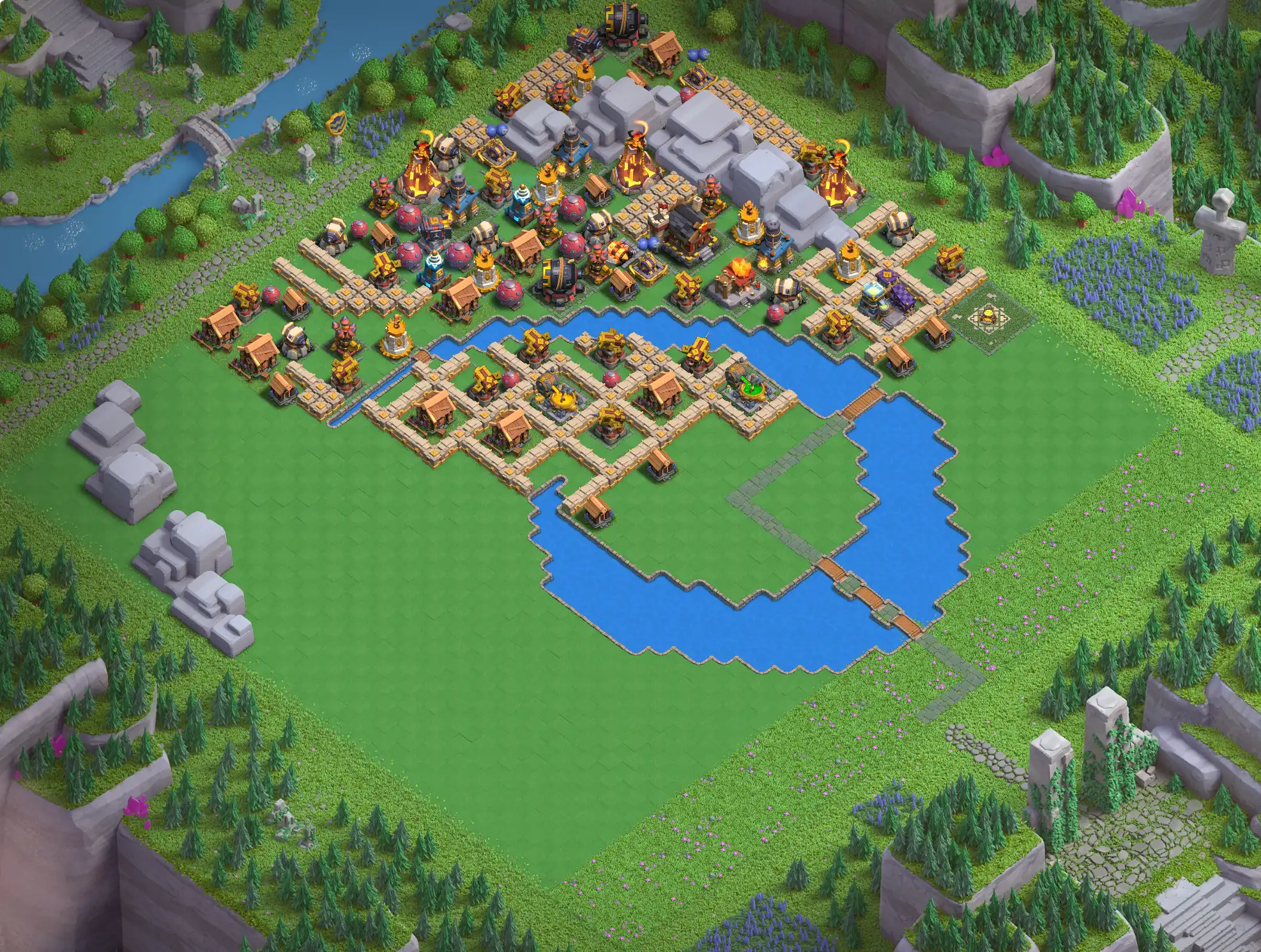 Best Wizard Valley Level 5 District Base Links for Clan Capital Base no. 6