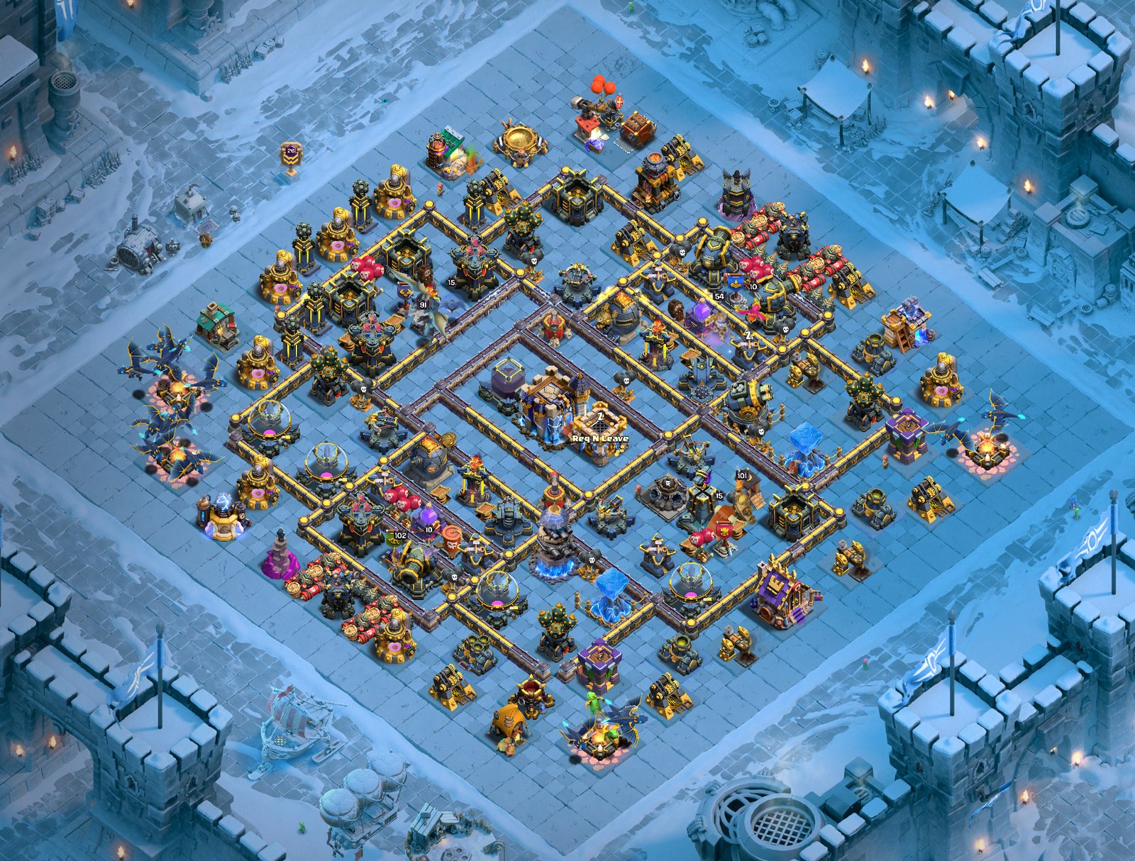 frost age scenery in clash of clans