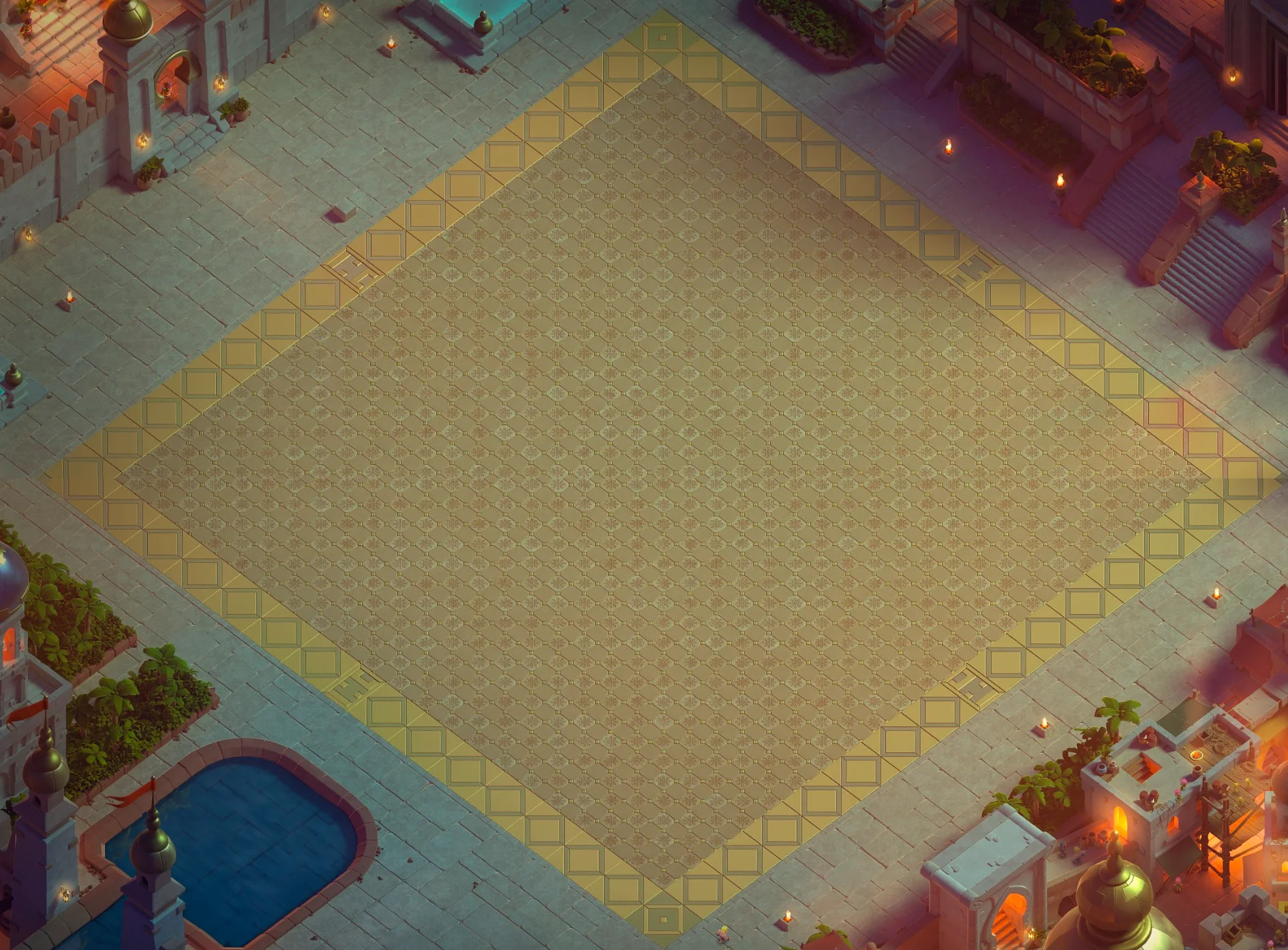 Desert Nights Scenery in clash of clans normal view