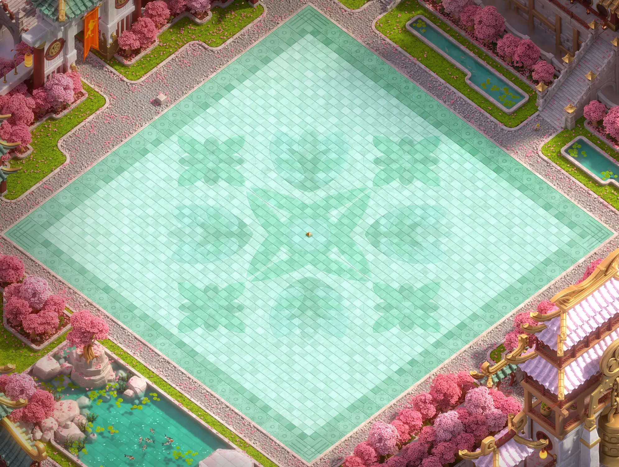 Year of the Fire Horse Scenery in clash of clans normal view