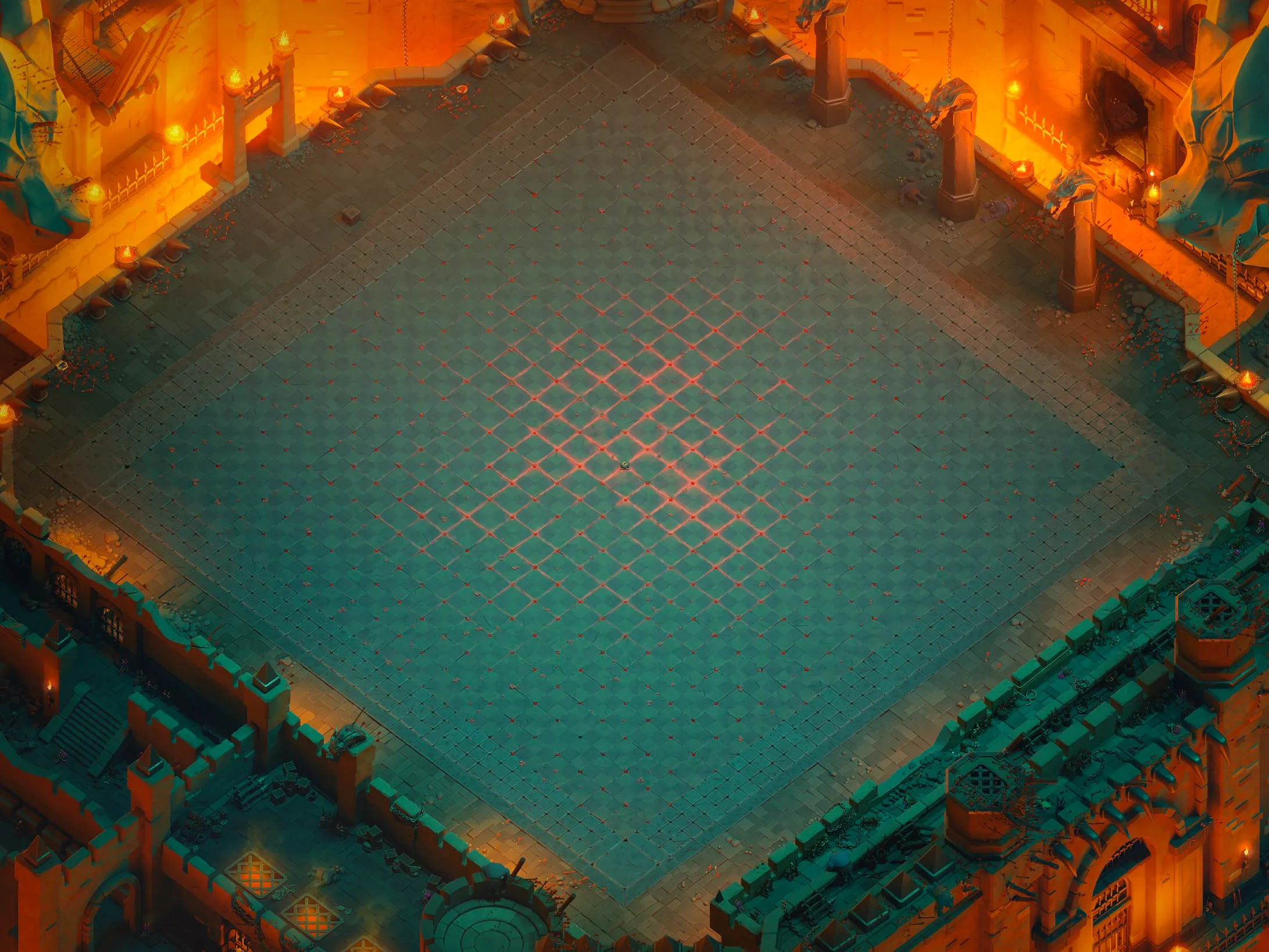 Dragon Escape Scenery in clash of clans normal view