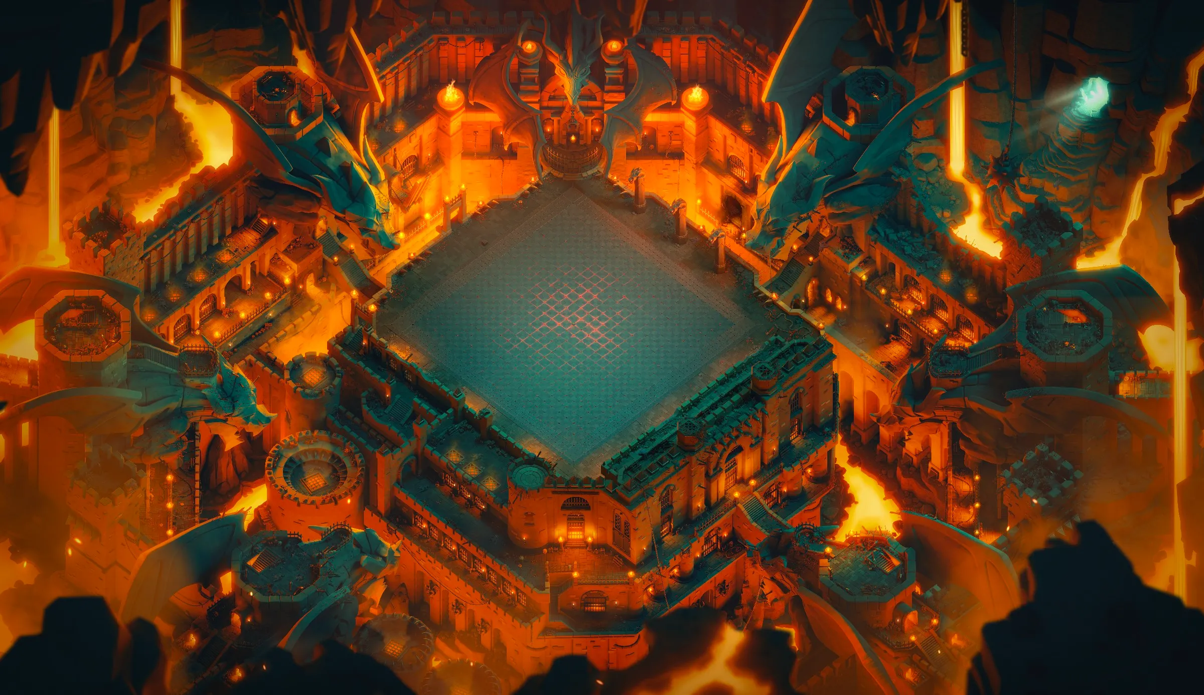 Dragon Escape Scenery in clash of clans zoomed out view