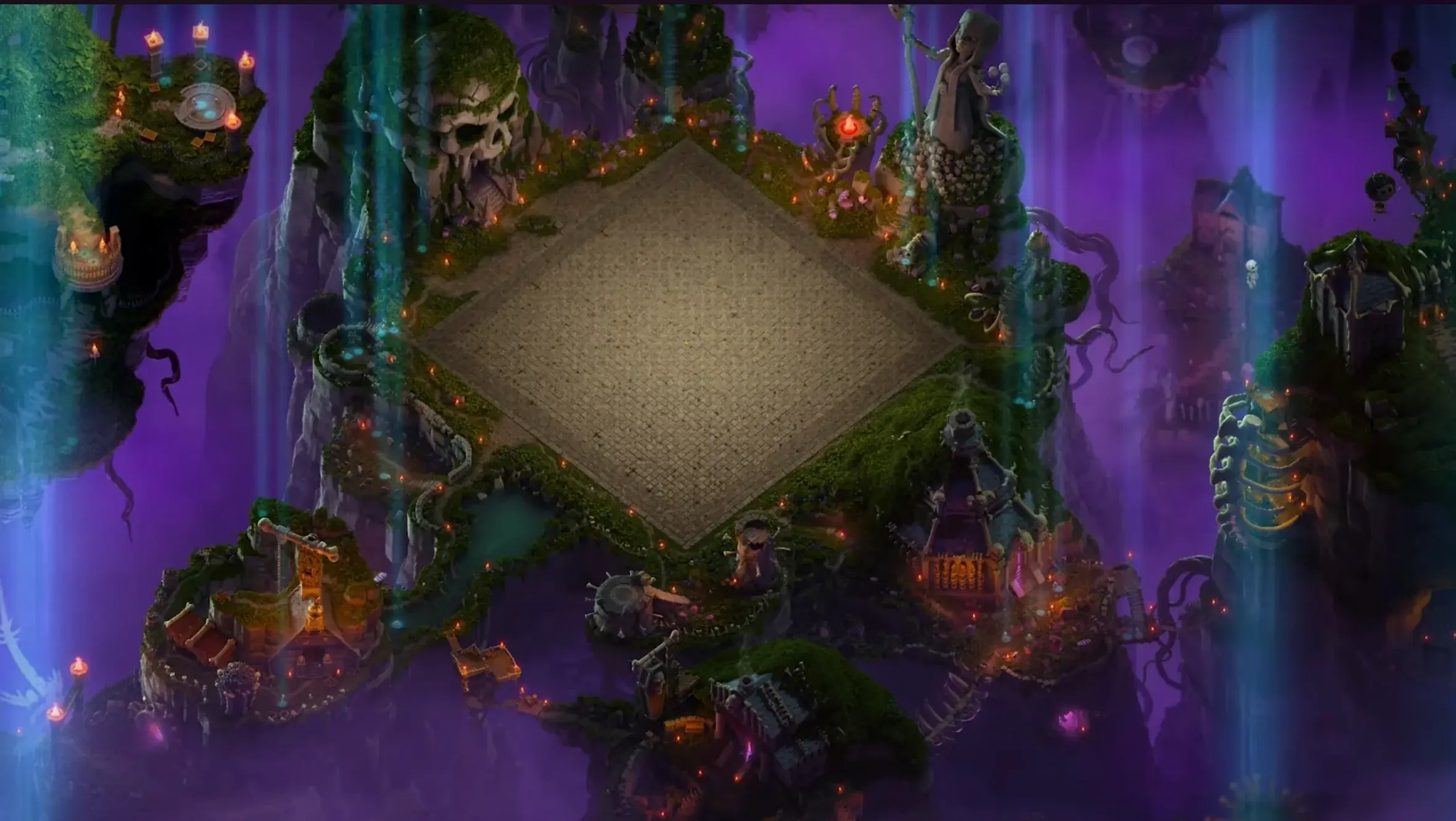 skeleton kingdom scenery zoomed out view