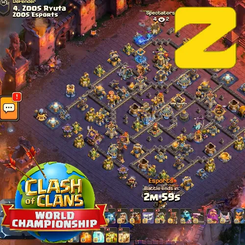 TH18 tournament base layout featuring the best Town Hall 18 tournament base design for competitive attacks Image no. 01-2