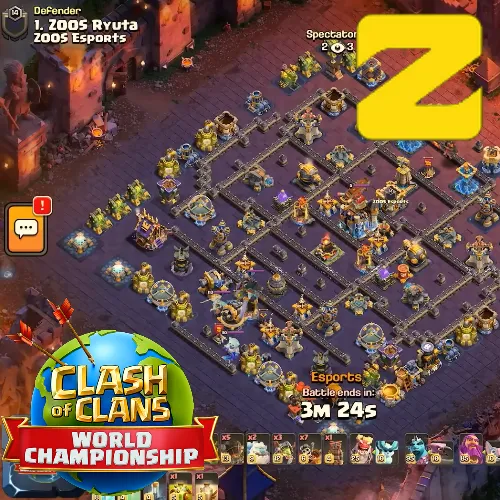 TH18 tournament base layout featuring the best Town Hall 18 tournament base design for competitive attacks Image no. 08-2