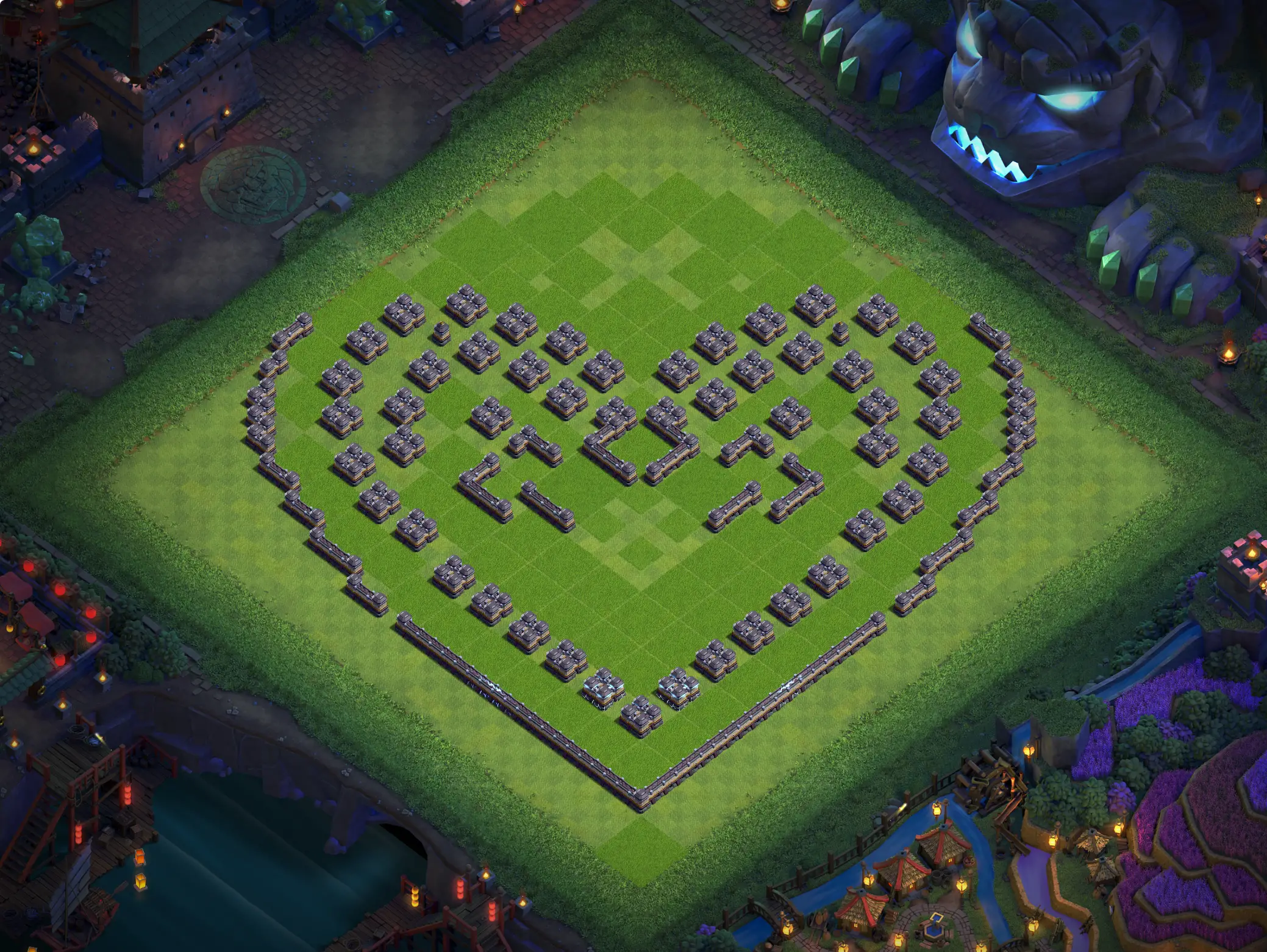 th18 art base layout featuring a creative town hall 18 art base design image no 02 2