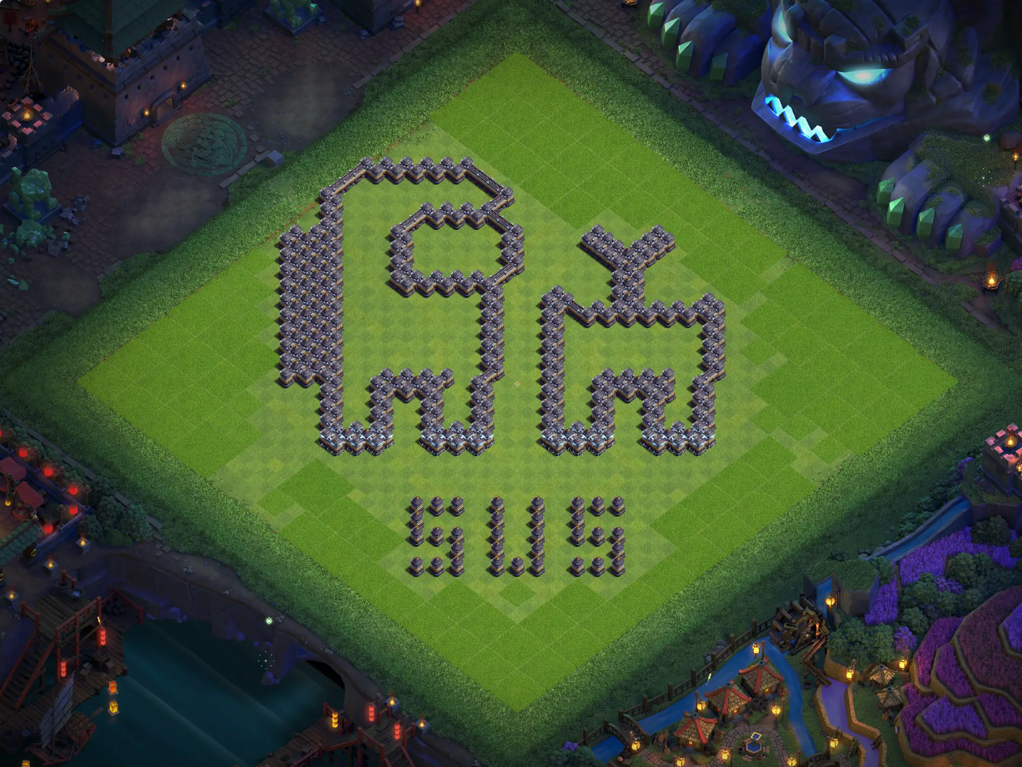th18 art base layout featuring a creative town hall 18 art base design image no 03 2