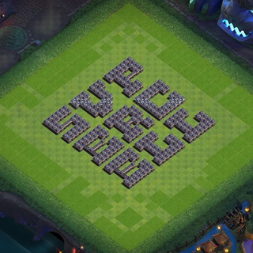 TH18 art base layout featuring a creative Town Hall 18 art base design Image no. 04-1