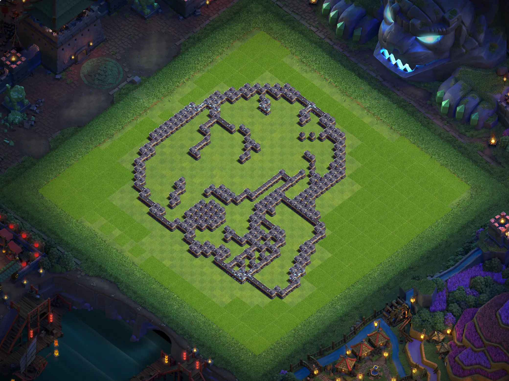 th18 art base layout featuring a creative town hall 18 art base design image no 05 2