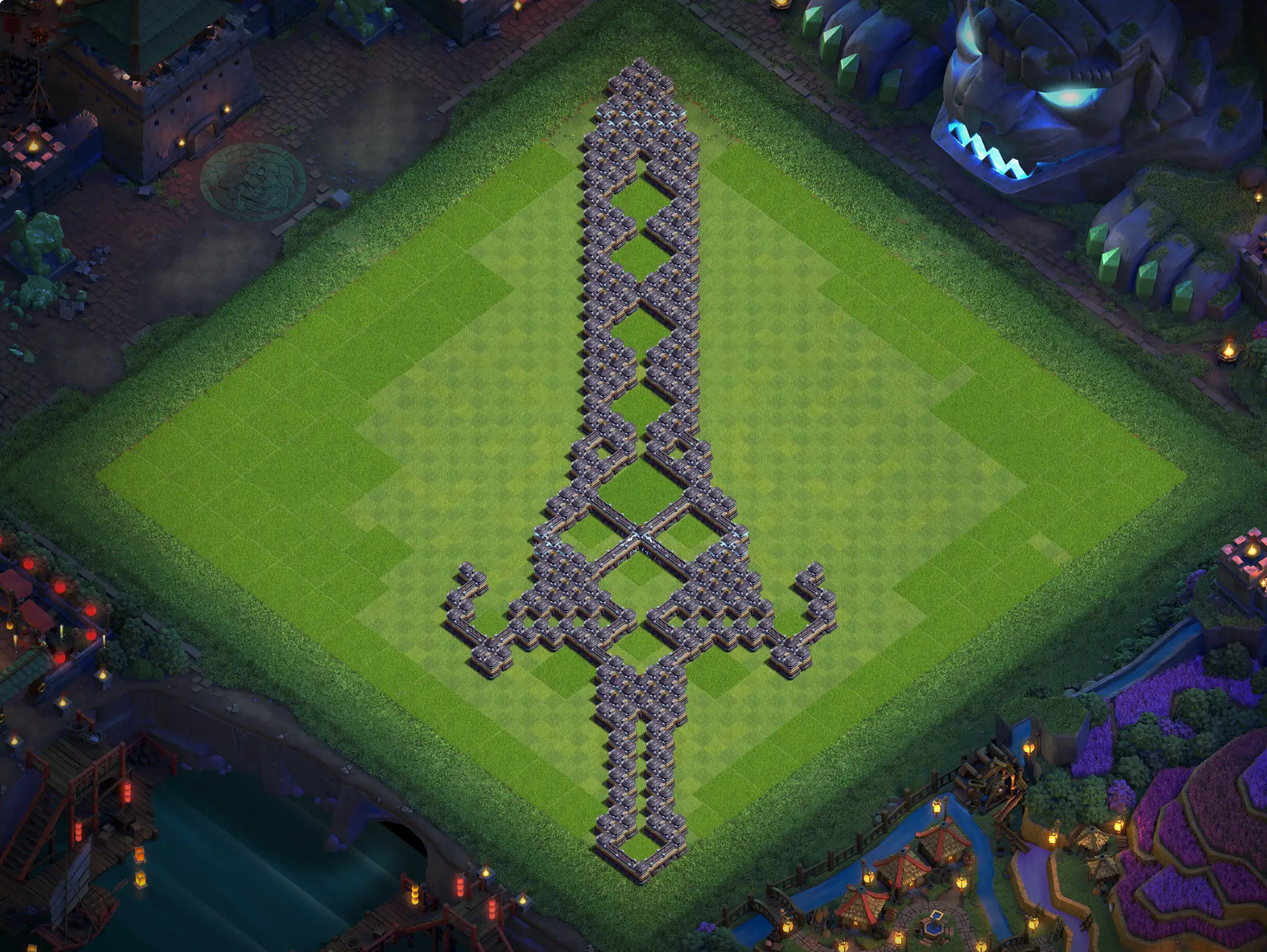 th18 art base layout featuring a creative town hall 18 art base design image no 06 2