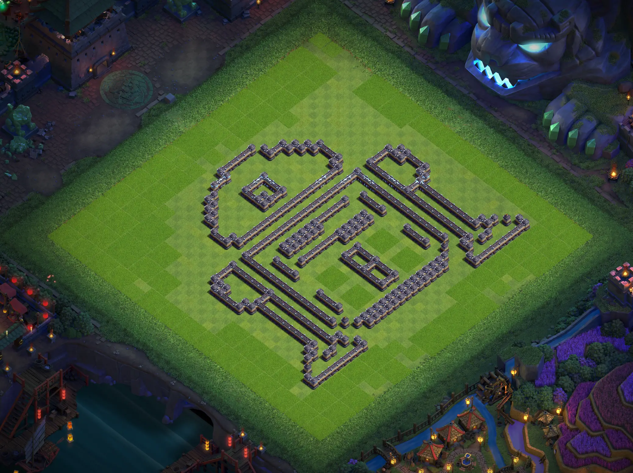 th18 art base layout featuring a creative town hall 18 art base design image no 07 2