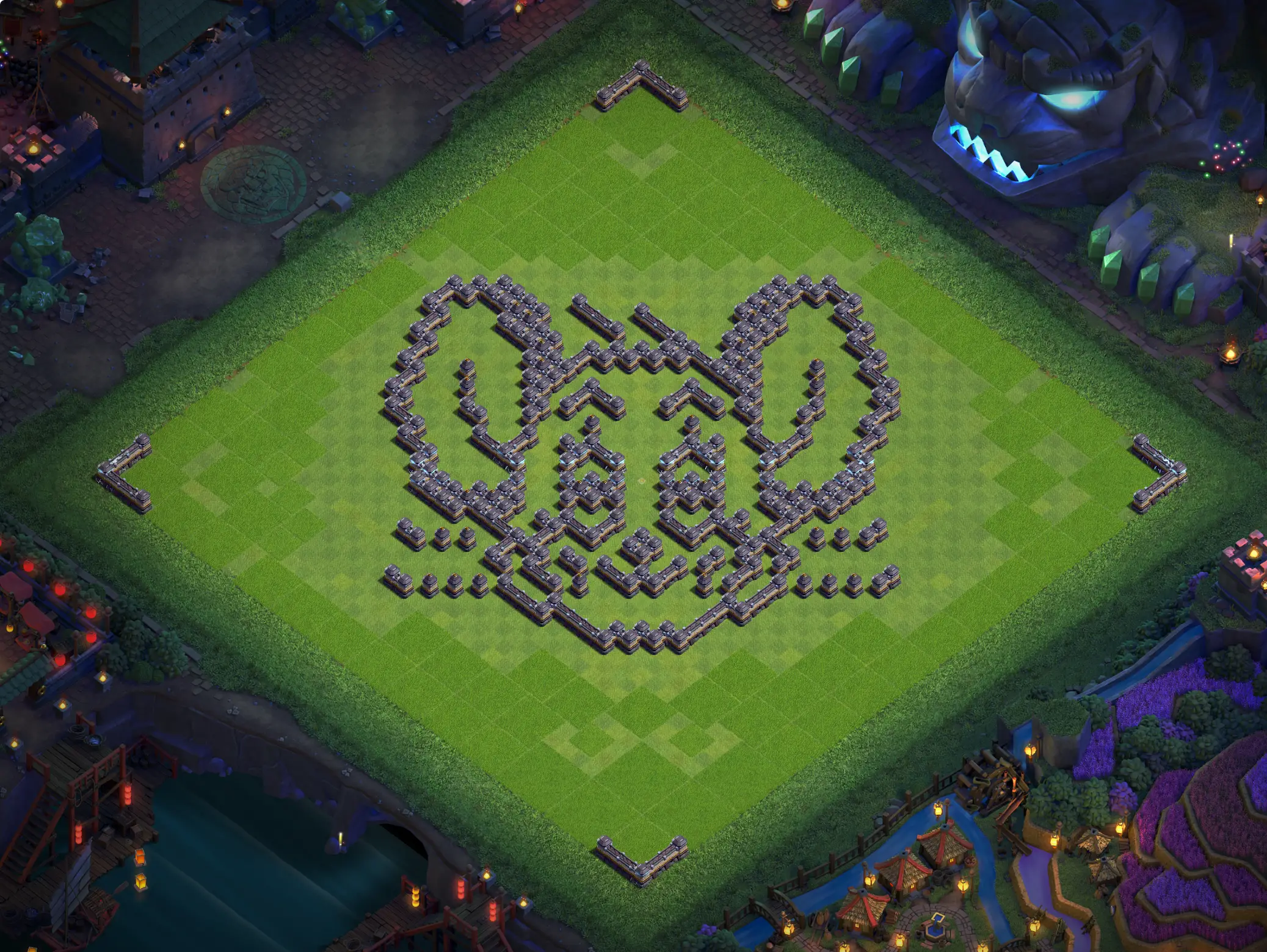 th18 art base layout featuring a creative town hall 18 art base design image no 09 2