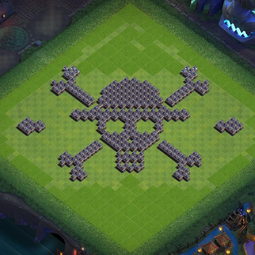 TH18 art base layout featuring a creative Town Hall 18 art base design Image no. 10-1