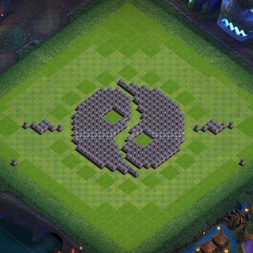 TH18 art base layout featuring a creative Town Hall 18 art base design Image no. 11-1