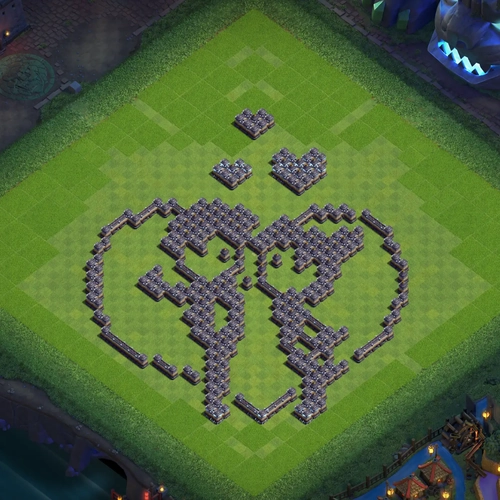 TH18 art base layout featuring a creative Town Hall 18 art base design Image no. 12-1