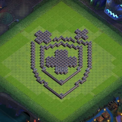TH18 art base layout featuring a creative Town Hall 18 art base design Image no. 13-1