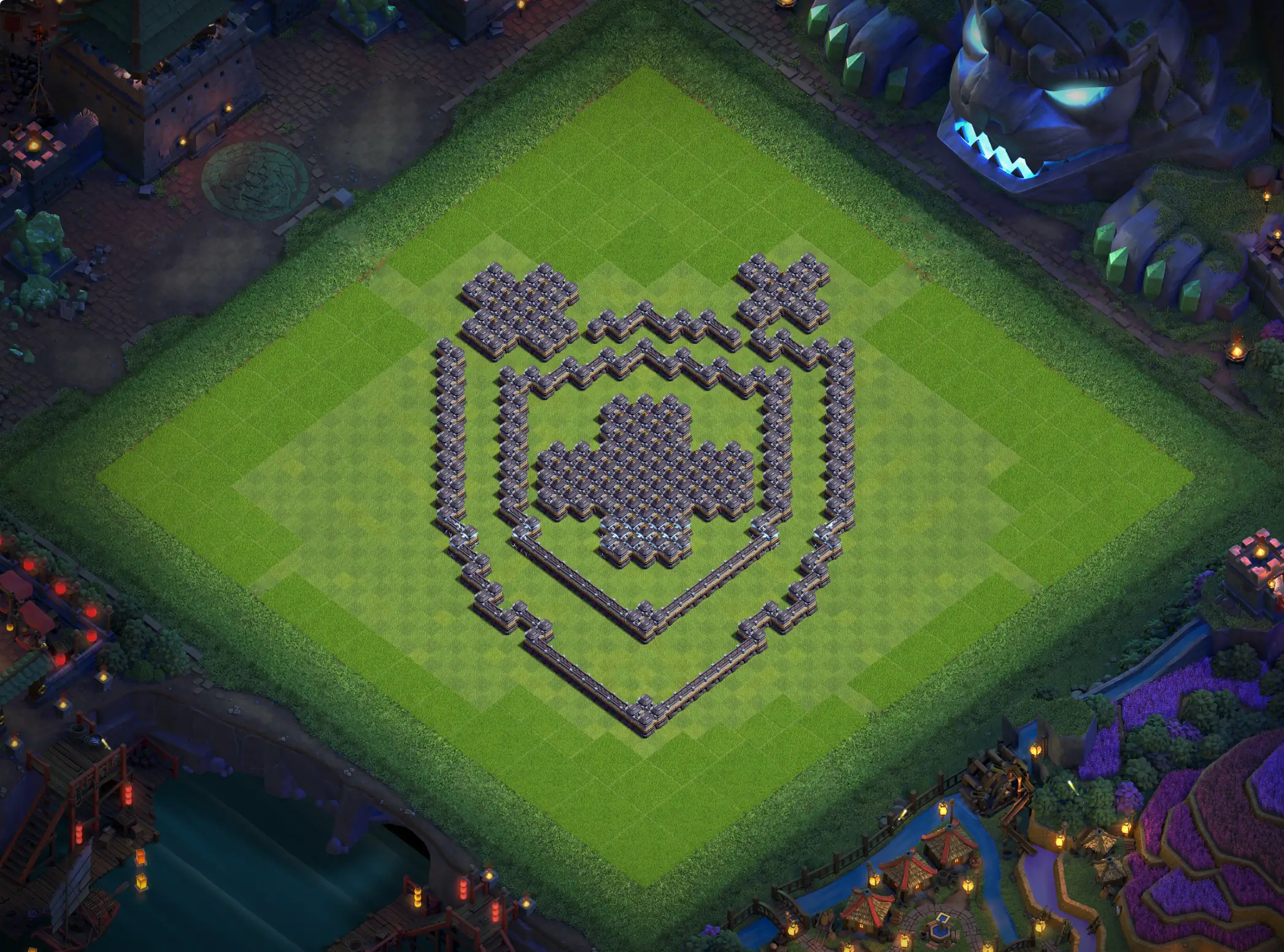 th18 art base layout featuring a creative town hall 18 art base design image no 13 2