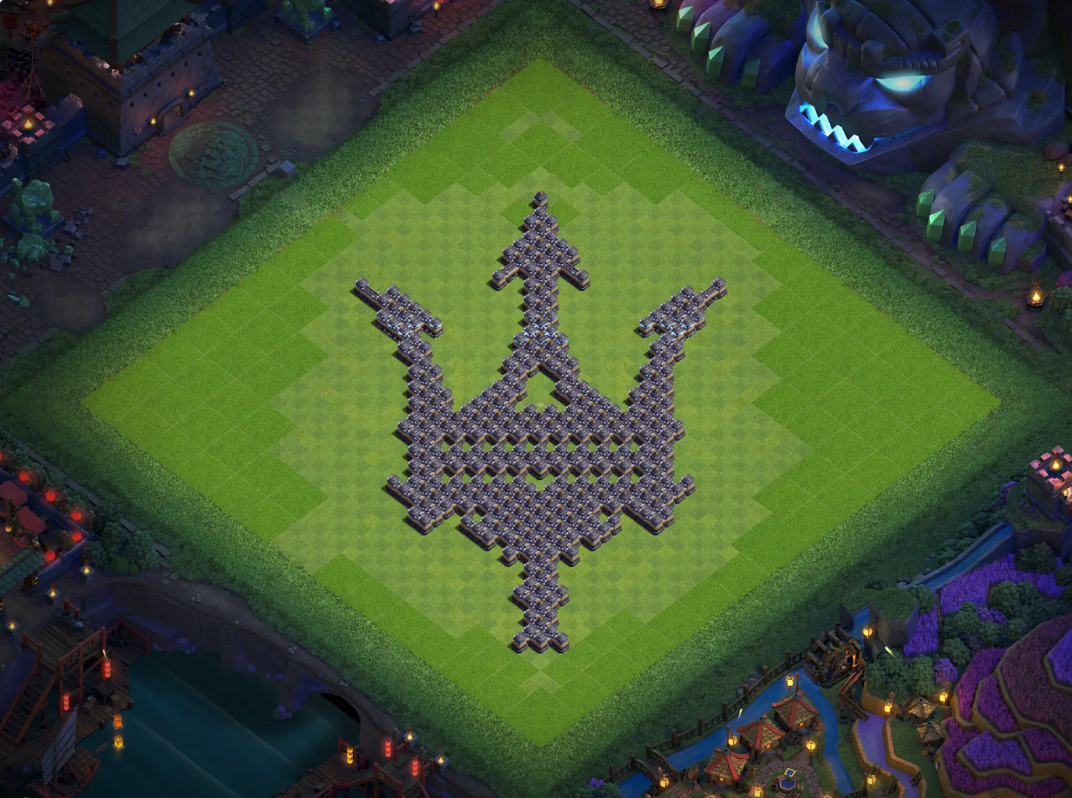 th18 art base layout featuring a creative town hall 18 art base design image no 14 2