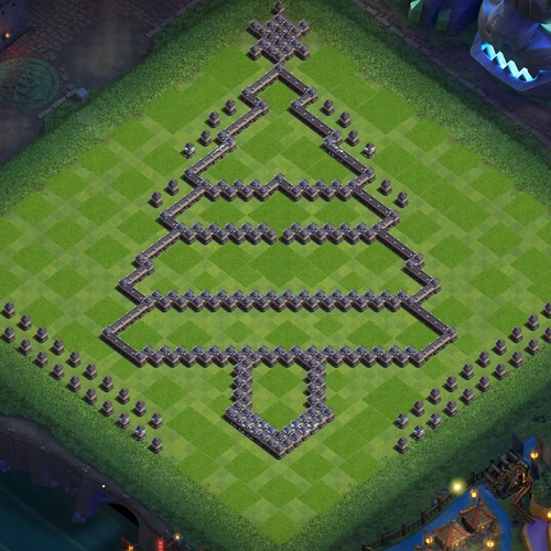 TH18 art base layout featuring a creative Town Hall 18 art base design Image no. 15-1