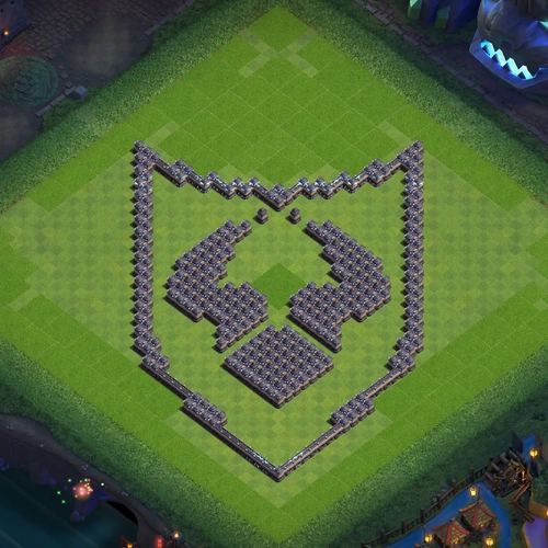 TH18 art base layout featuring a creative Town Hall 18 art base design Image no. 17-1