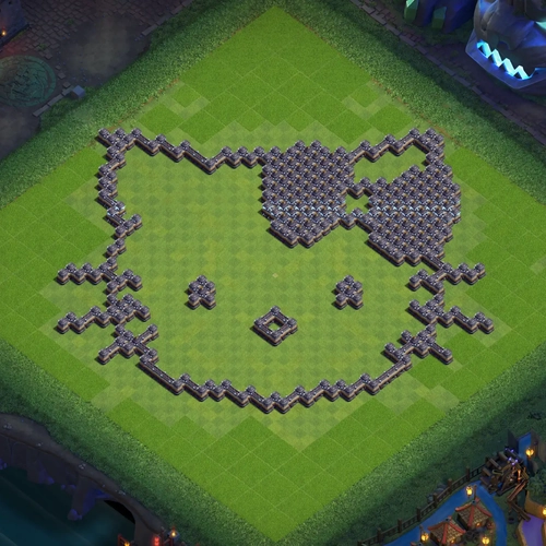 TH18 art base layout featuring a creative Town Hall 18 art base design Image no. 21-1