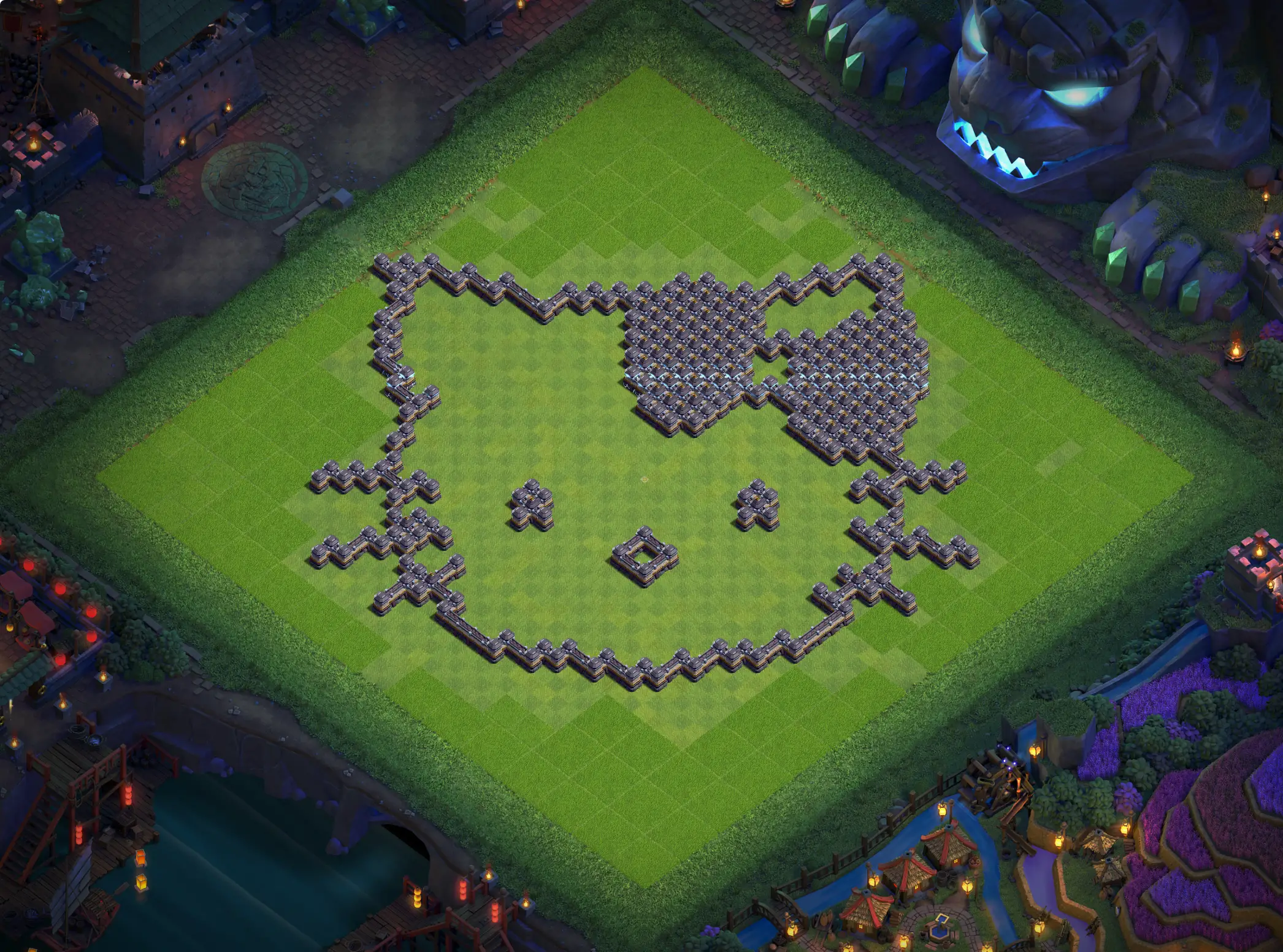 th18 art base layout featuring a creative town hall 18 art base design image no 21 2