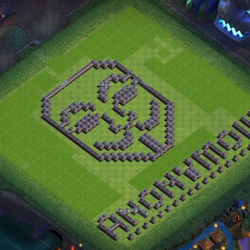 TH18 art base layout featuring a creative Town Hall 18 art base design Image no. 24-1