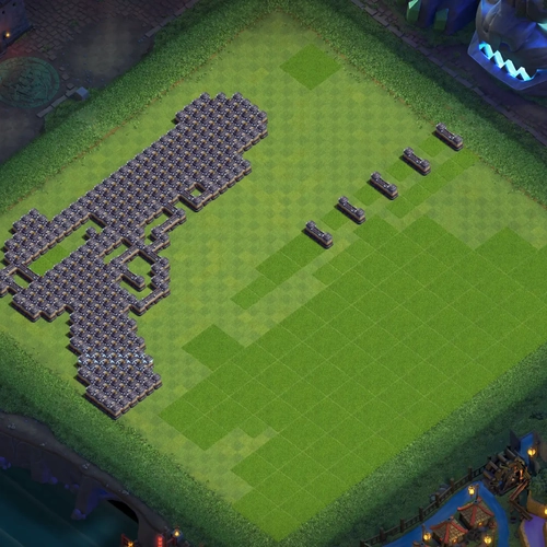 TH18 art base layout featuring a creative Town Hall 18 art base design Image no. 27-1