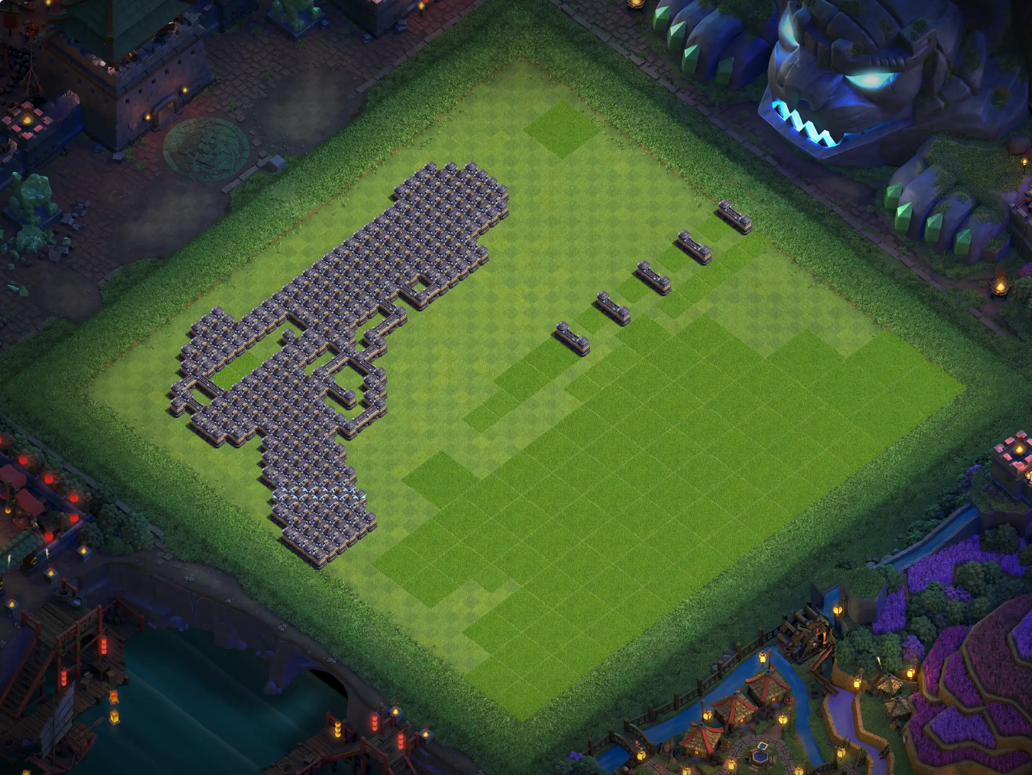 th18 art base layout featuring a creative town hall 18 art base design image no 27 2