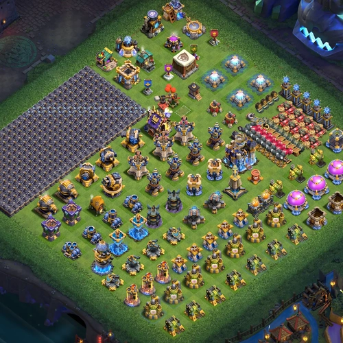 TH18 progress base layout for upgrading Town Hall 18 progress base design Image no. 03-1