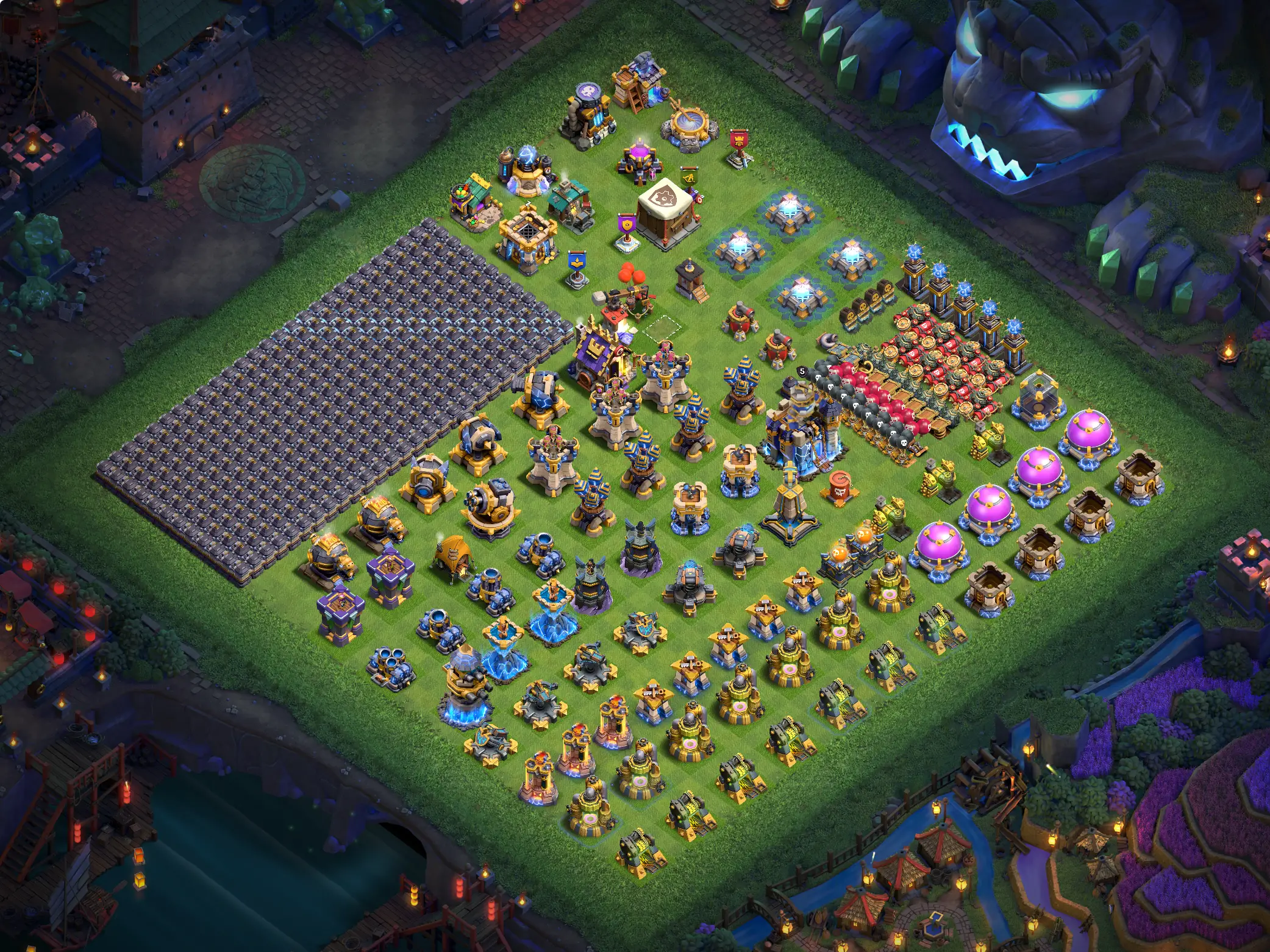 th18 progress base layout for upgrading town hall 18 progress base design image no 03 2